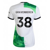Fotballdrakt Dame Liverpool Ryan Gravenberch #38 Bortedrakt 2023-24 Kortermet